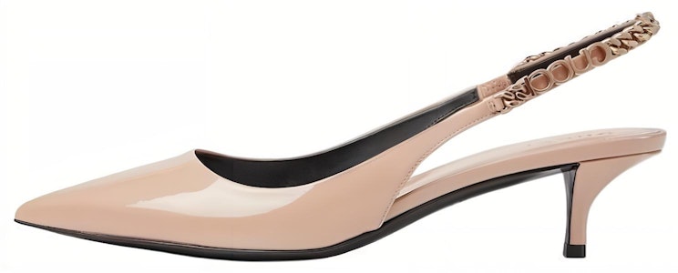 GUCCI古馳 漆皮 亮面尖頭 套腳 細跟 高跟鞋 4.5cm 女款 淺米色 Buy GUCCI古馳 漆皮 亮面尖頭 套腳 細跟 高跟鞋 4.5cm 女款 淺米色