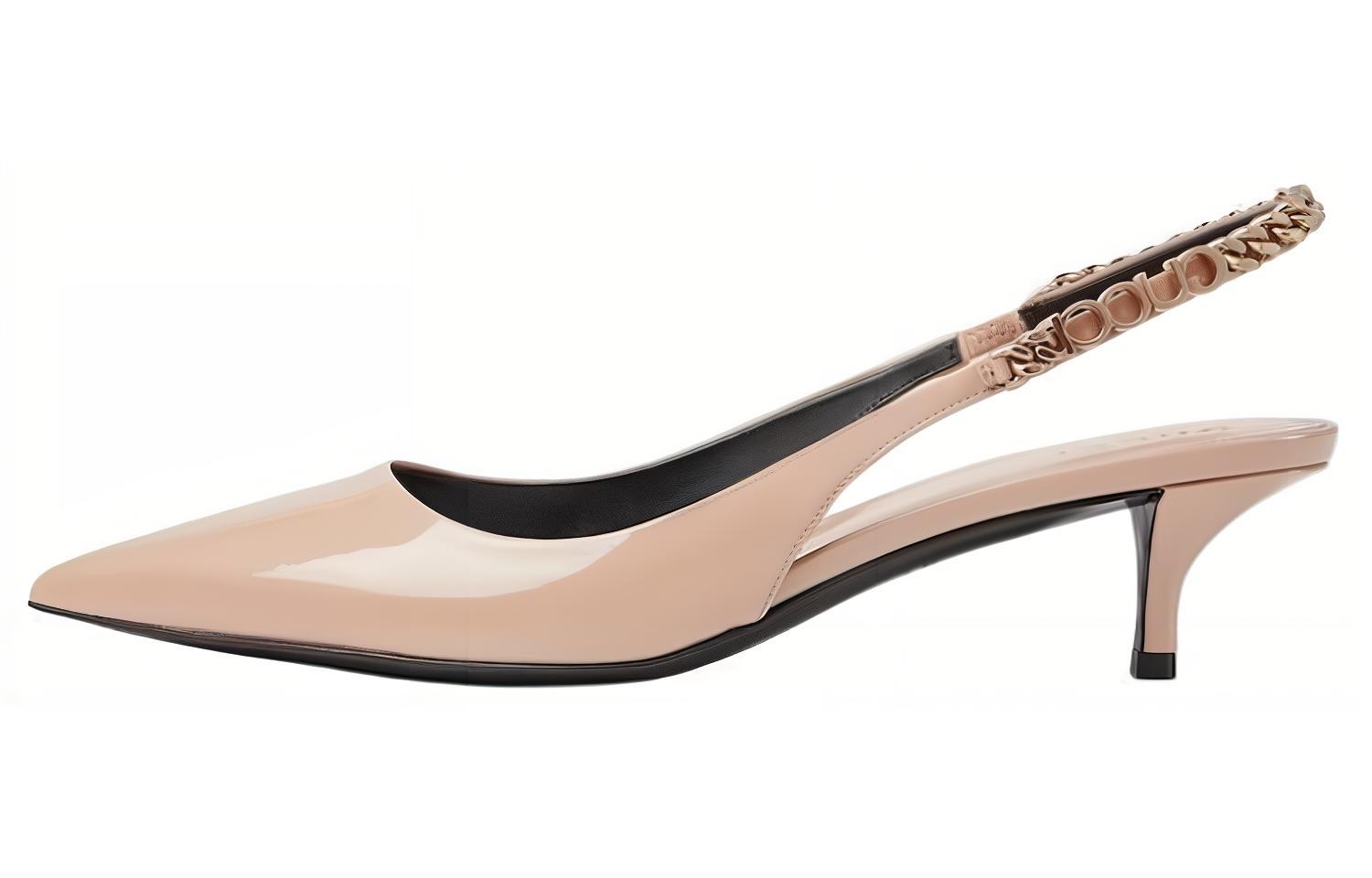 (Women) Gucci Pointed Toe Stiletto 'Light Beige Patent Leather' 782832-BNC80-6702