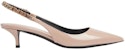 (W) Gucci Kulit Lak Tirus Stiletto 'Beige Terang' 782832-BNC80-6702