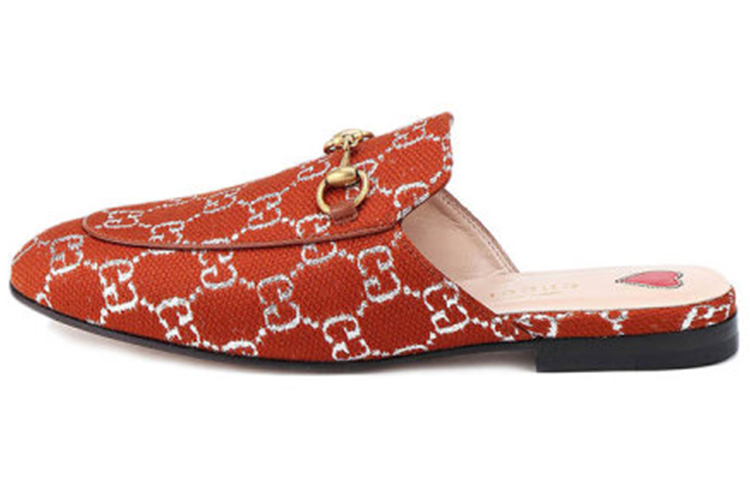 (Women) Gucci Princetown 'Beige Red' 475094-2C820-2593