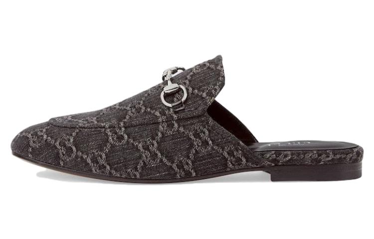 Buy (W) 구찌 프린스타운 블랙 데님 (Gucci Princetown Black Denim) 771592-FACVD-8446