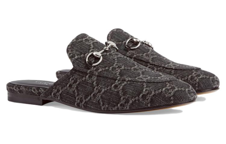 Order (W) 구찌 프린스타운 블랙 데님 (Gucci Princetown Black Denim) 771592-FACVD-8446