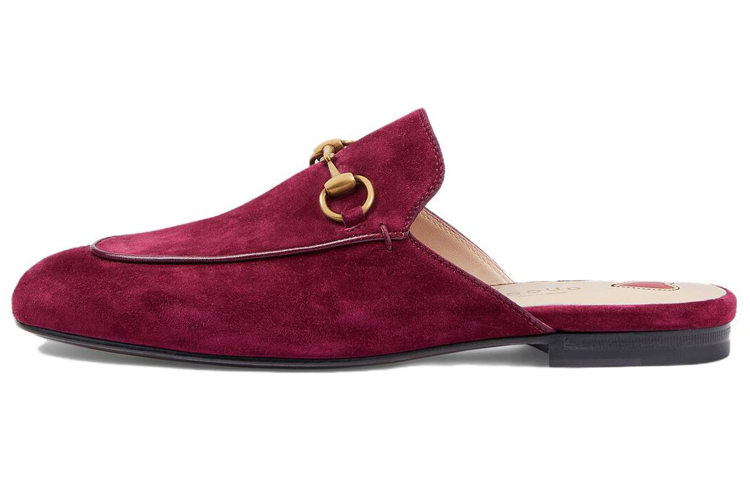 (Women) Gucci Princetown 'Burgundy Velvet' 557730-AABLH-5520