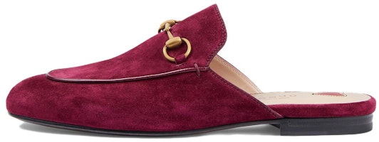 (Women) Gucci Princetown 'Burgundy Velvet' 557730-AABLH-5520 (Women) Gucci Princetown 'Burgundy Velvet' 557730-AABLH-5520