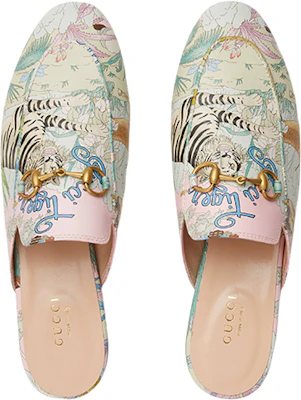 Buy Women Gucci Tiger Princetown Slipper Leather Pink 687587 UTA00 5244 Novelship
