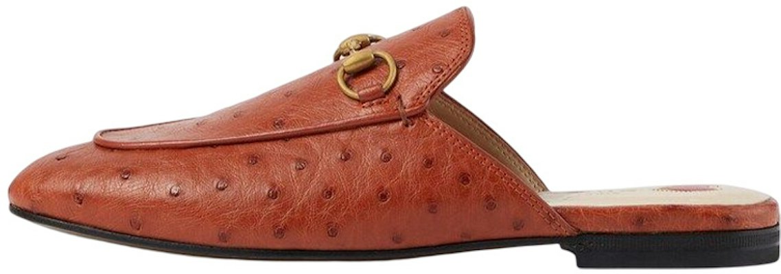 (W) Gucci Princetown ''Arancione Scuro Struzzo'' 557730-EAAKV-6528 Buy (W) Gucci Princetown ''Arancione Scuro Struzzo'' 557730-EAAKV-6528
