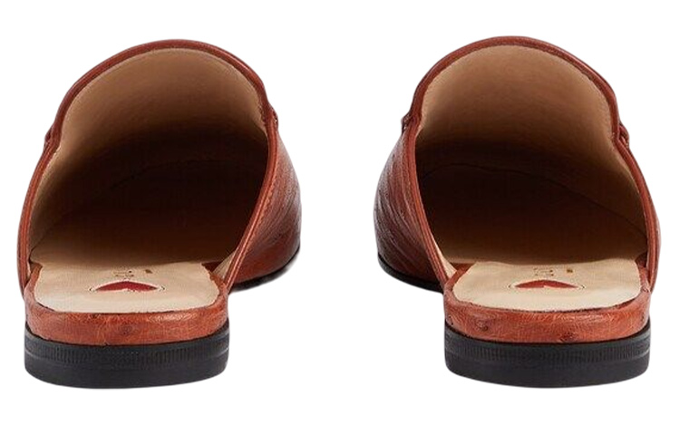 Shop (W) Gucci Princetown ''Arancione Scuro Struzzo'' 557730-EAAKV-6528