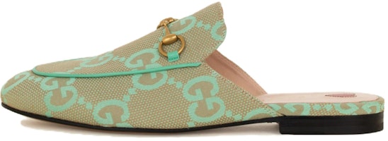 (Women) Gucci Princetown 'Green Beige' 475094-FABB1-8867 (Women) Gucci Princetown 'Green Beige' 475094-FABB1-8867