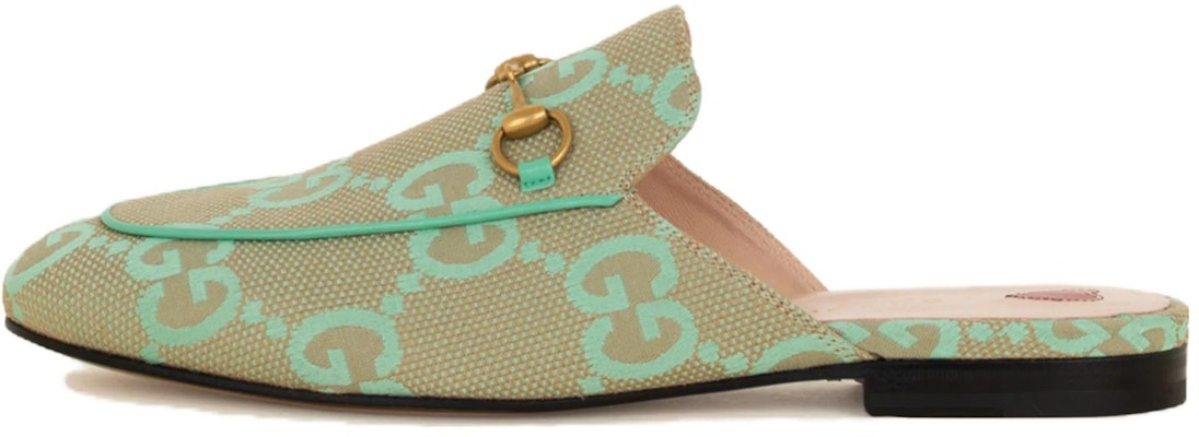 (Women) Gucci Princetown 'Green Beige' 475094-FABB1-8867 Buy (Women) Gucci Princetown 'Green Beige' 475094-FABB1-8867