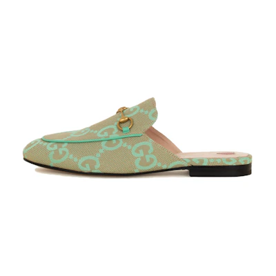 (W) Gucci Princetown 'Green Beige'