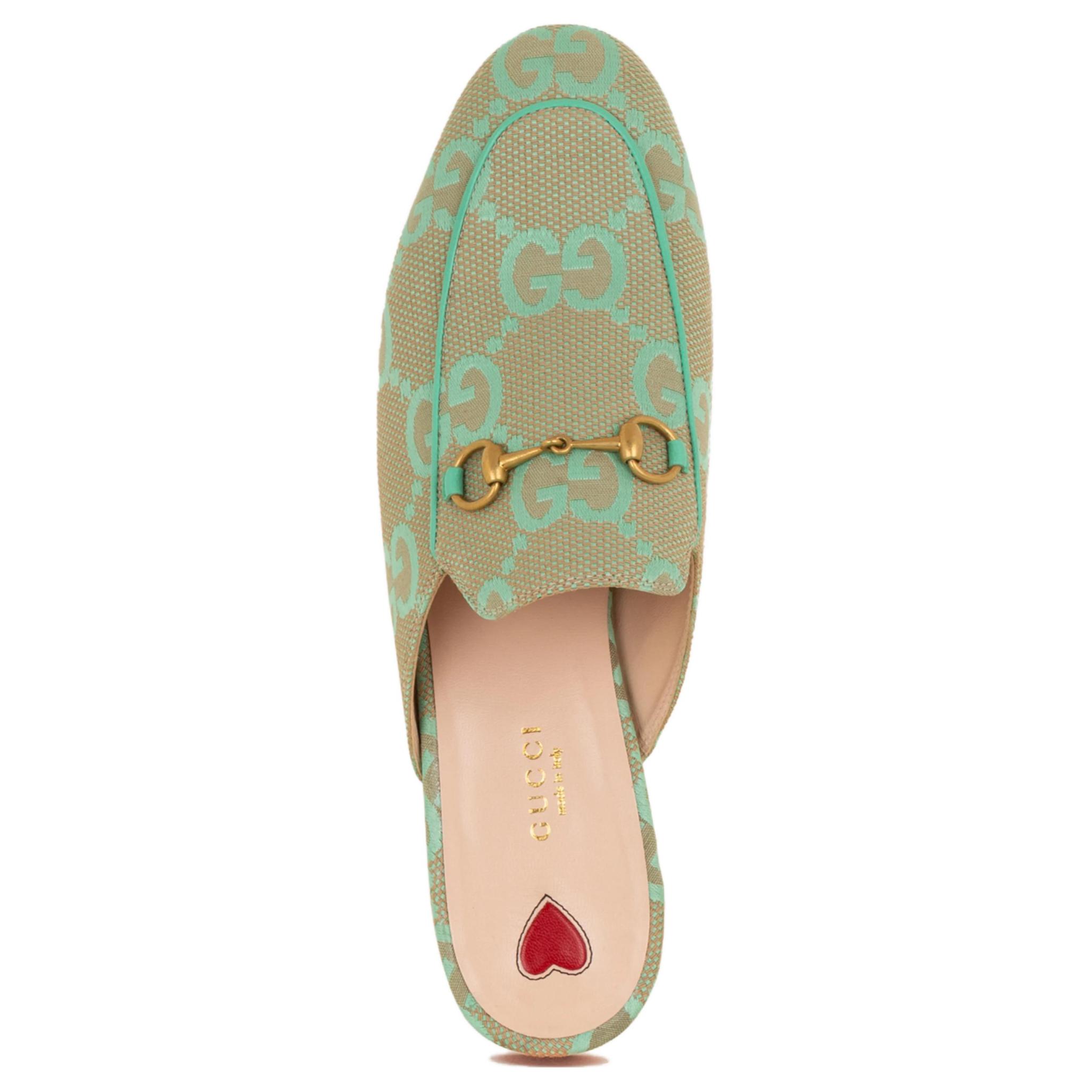 Purchase (W) Gucci Princetown 'Hijau Beige' 475094-FABB1-8867