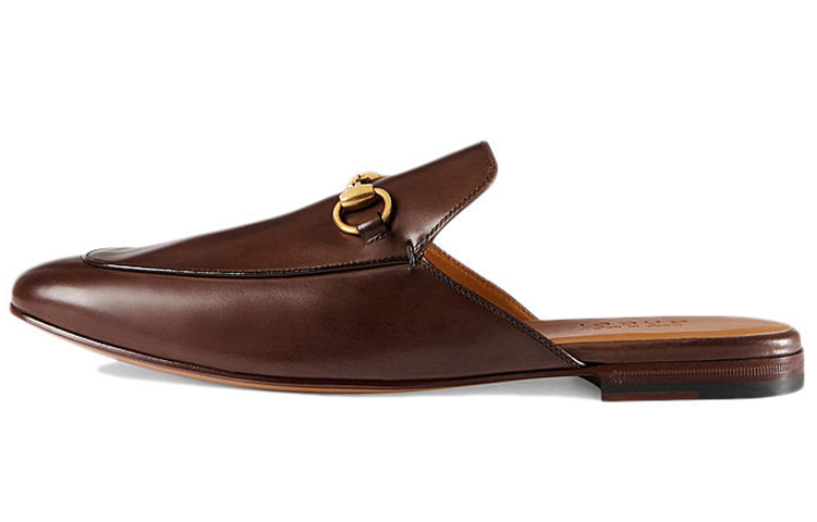 (Women) Gucci Princetown 'Horsebit Dark Brown' 426219-BLM00-2024