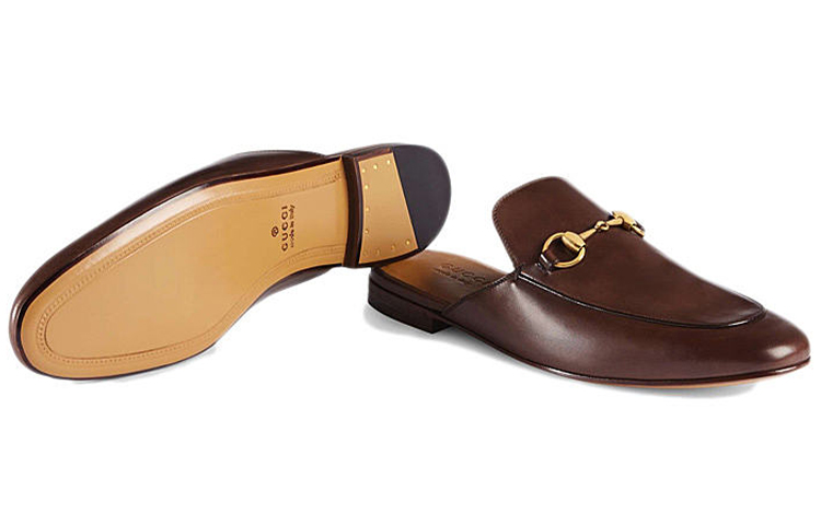 Details for (W) Gucci Princetown ''Horsebit Dunkelbraun'' 426219-BLM00-2024