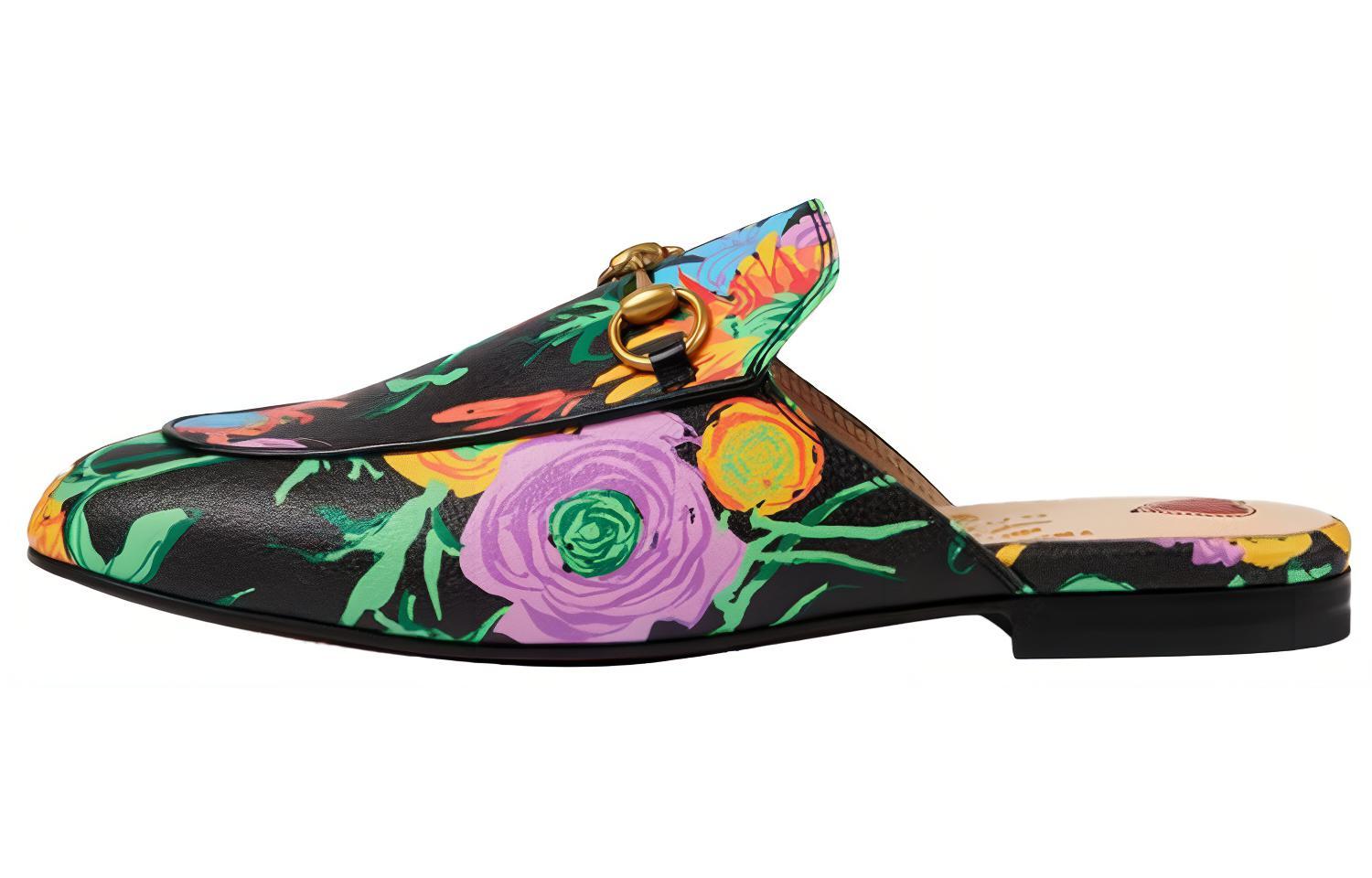 (Women) Gucci Princetown 'Ken Scott Floral' 647613-2OL50-1164