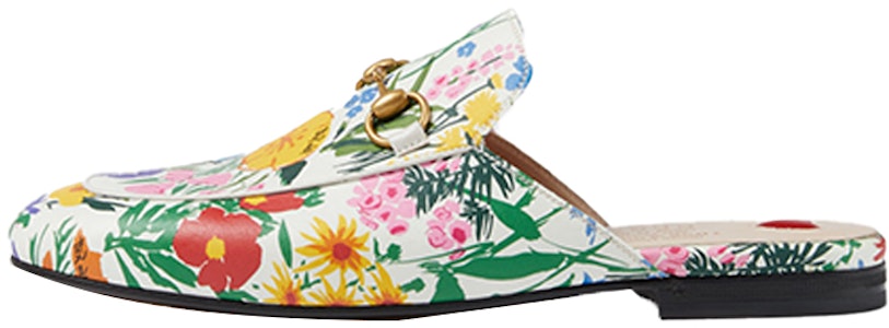 GUCCI 古馳 Princetown Ken Scott印花系列 時尚百搭穆勒平底鞋 女款 彩色花卉 Buy GUCCI 古馳 Princetown Ken Scott印花系列 時尚百搭穆勒平底鞋 女款 彩色花卉