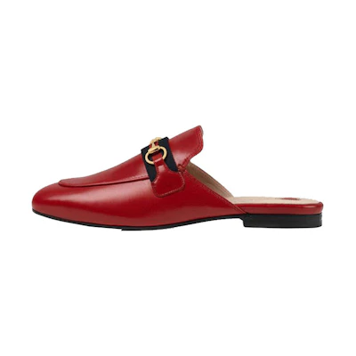 (W) Gucci Princetown 'Red Horsebit'