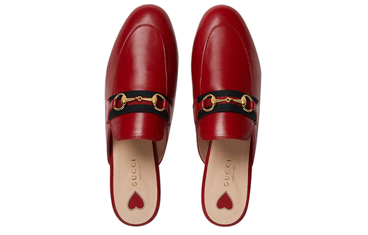 Shop (Women) Gucci Princetown 'Red Horsebit' 629084-CQXM0-6489