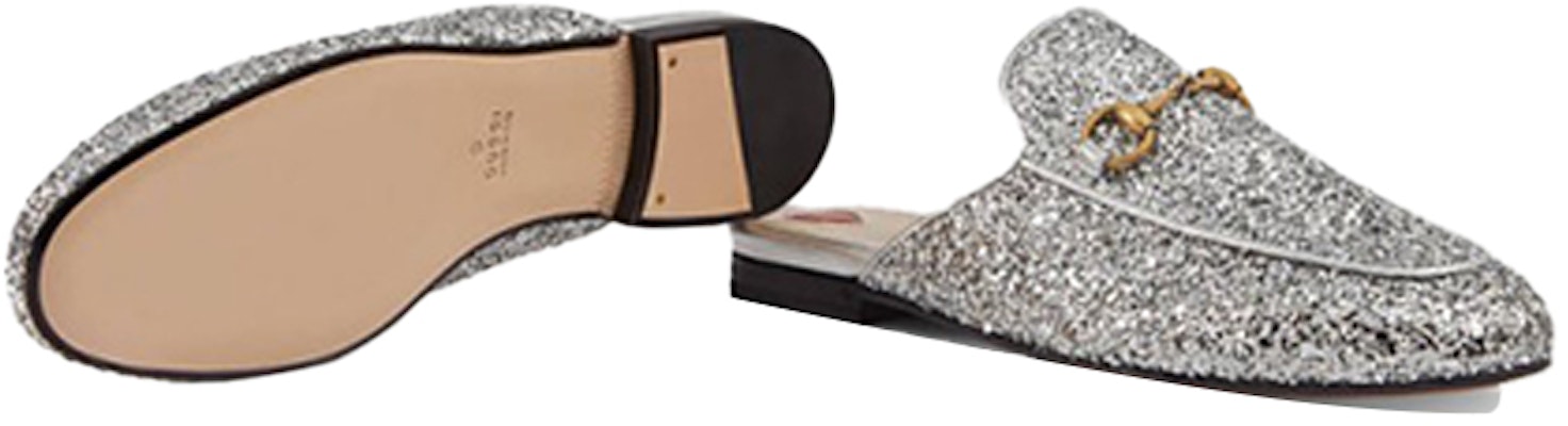 Gucci hot sale princetown silver