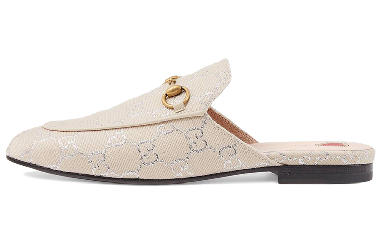 (Women) Gucci Princetown 'White Silver' 475094-2C820-9151