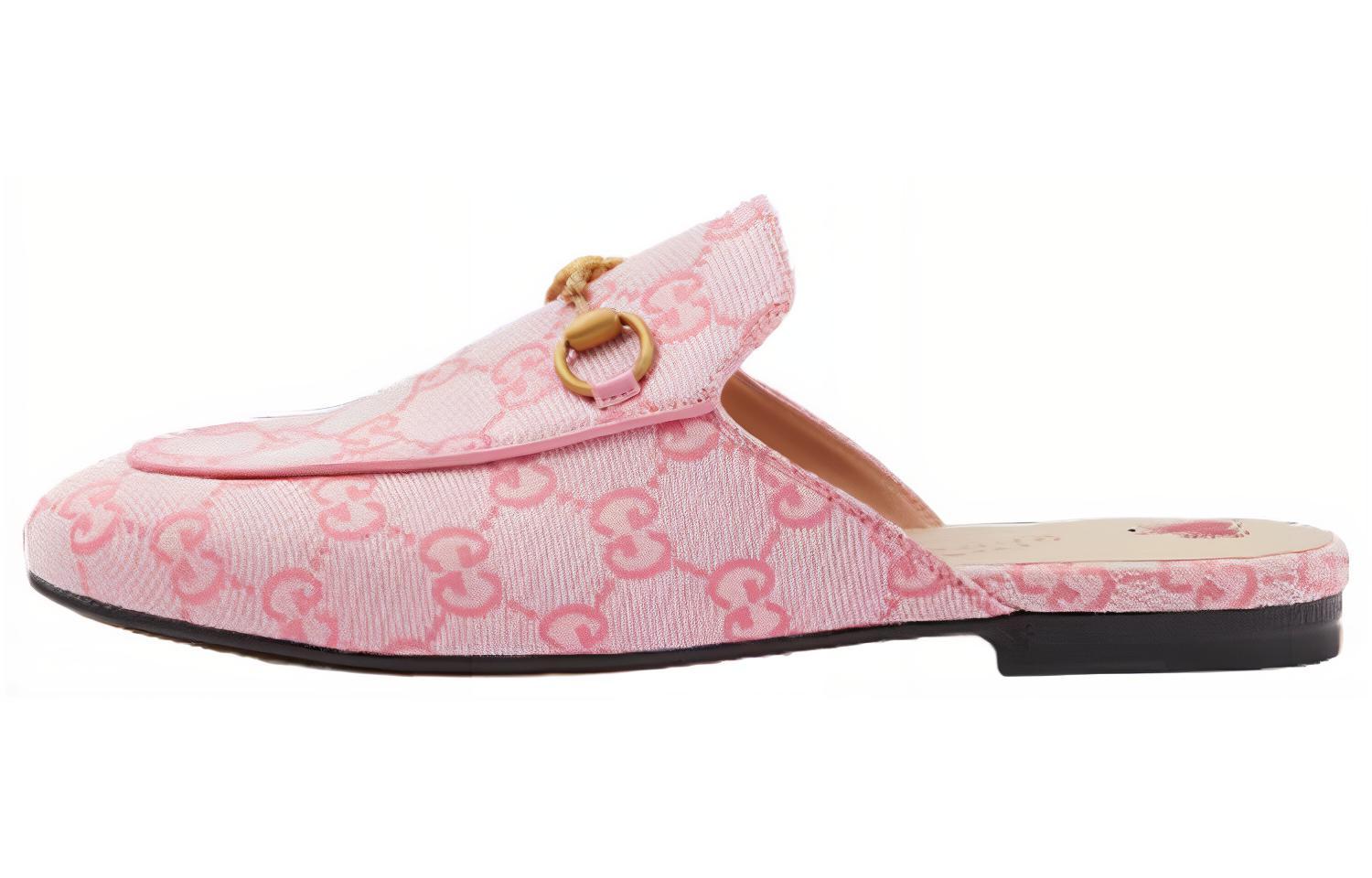 Buy (W) Gucci Princetown 粉色帆布乐福鞋 423514-2UZO0-8472