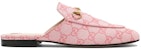 (W) Gucci Princetown Kanvas Mule 'Pink' 423514-2UZO0-8472