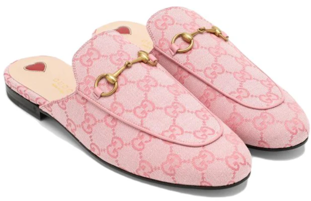 (W) Gucci Princetown 粉色帆布乐福鞋 423514-2UZO0-8472 Shop (W) Gucci Princetown 粉色帆布乐福鞋 423514-2UZO0-8472