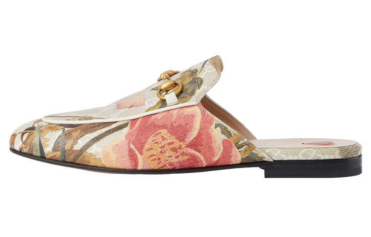 (Women) Gucci Princetown GG Supreme 'Pink Beige' 727197-FABB2-9566