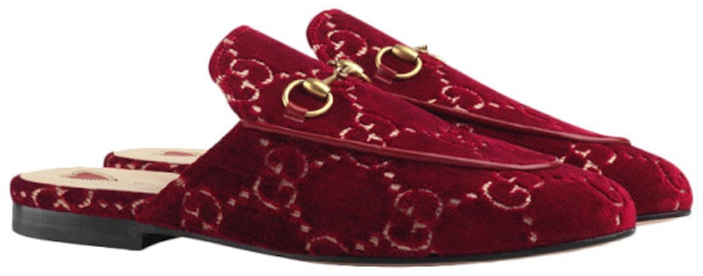 (Women) Gucci Princetown GG Velvet Mules 'Red' 475094-9JT20-6496 Lookbook (Women) Gucci Princetown GG Velvet Mules 'Red' 475094-9JT20-6496