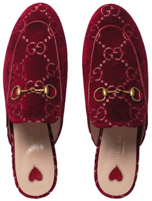 (Women) Gucci Princetown GG Velvet Mules 'Red' 475094-9JT20-6496 Shop (Women) Gucci Princetown GG Velvet Mules 'Red' 475094-9JT20-6496