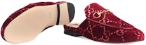 Details for (Women) Gucci Princetown GG Velvet Mules 'Red' 475094-9JT20-6496