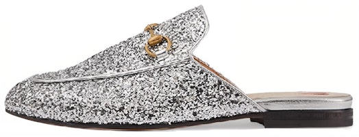 (Women) Gucci Princetown Glitter Slippers 'Silver Metallic' 432773-KSP20-8106 (Women) Gucci Princetown Glitter Slippers 'Silver Metallic' 432773-KSP20-8106