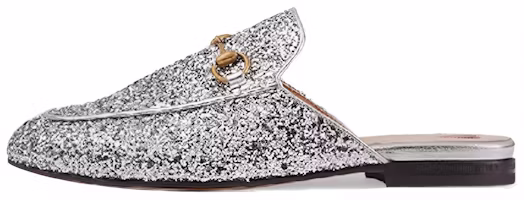 (Women) Gucci Princetown Glitter Slippers 'Silver Metallic' 432773-KSP20-8106 (Women) Gucci Princetown Glitter Slippers 'Silver Metallic' 432773-KSP20-8106