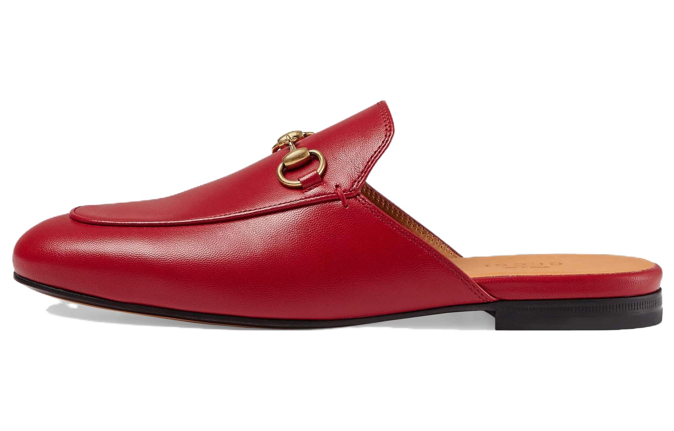 Buy (W) グッチ プリンスタウン レッドレザー スリッパ
(Gucci Purinsutaun Reddo Rezaa Suripaa) 423513-C9D00-6433