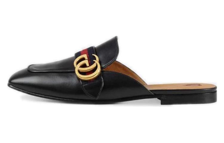 (Women) Gucci Princetown Leather Slippers 'Black' 423691-DKHC0-1061