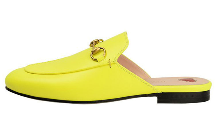 (Women) Gucci Princetown Mule 'Fluorescent Yellow' 557730-0ZR60-7205