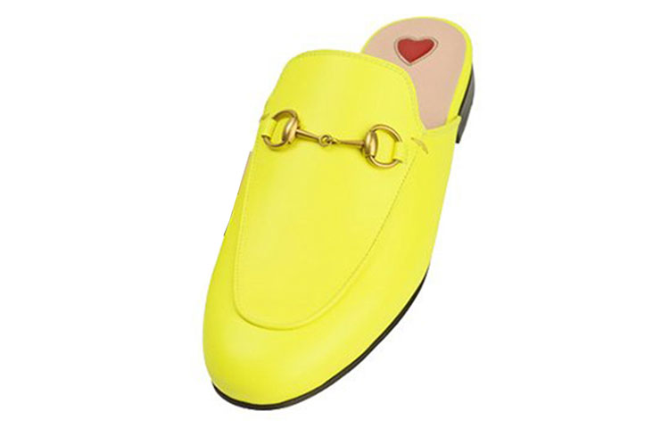 Lookbook (Women) Gucci Princetown Mule 'Fluorescent Yellow' 557730-0ZR60-7205
