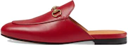 Buy (W) 구찌 프린스타운 레드 레더 슬리퍼 (Gucci Prinstown Red Leather Slipper) 423513-C9D00-6433