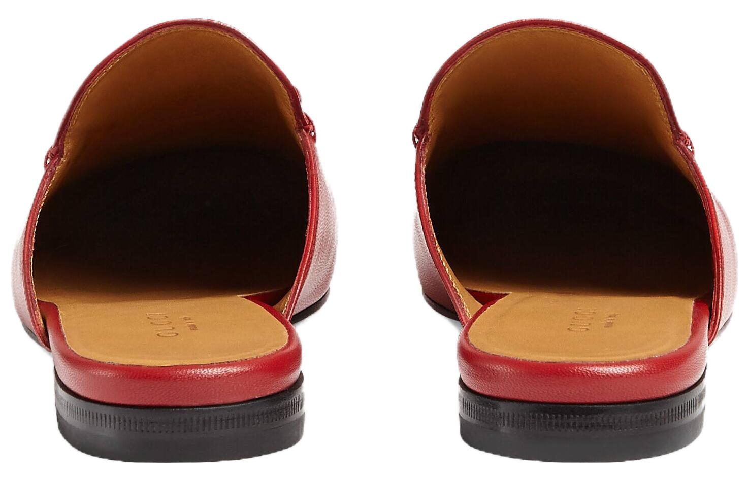 Lookbook (W) 구찌 프린스타운 레드 레더 슬리퍼 (Gucci Prinstown Red Leather Slipper) 423513-C9D00-6433
