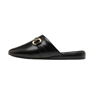 (W) Gucci Princetown Mules 'Black Leather'