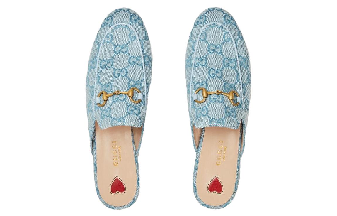Shop (W) Gucci Princetown Pantofola ''Blu'' 423514-2UZO0-8473