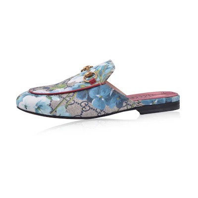 (W) Gucci Princetown Slipper 'Blue Print'