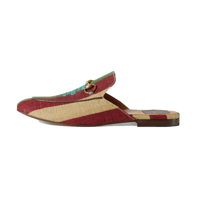 (W) Gucci Princetown Slipper 'Centennial Yellow Red Green'