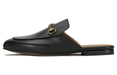 (Women) Gucci Princetown Slipper Black Leather