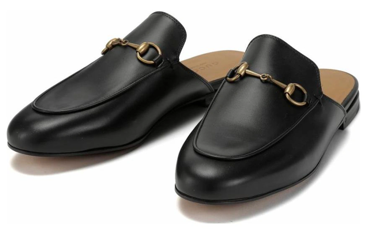 (Women) Gucci Princetown Slipper Black Leather