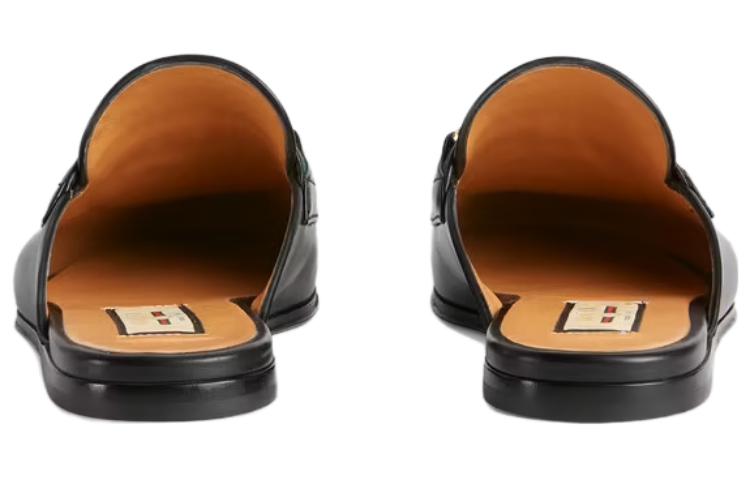 Purchase (W) Gucci Princetown Pantofole Nere in Pelle con Nappa 659628-1W610-1066