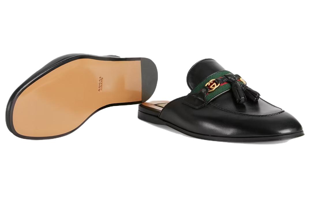Details for (W) Gucci Princetown Pantofole Nere in Pelle con Nappa 659628-1W610-1066