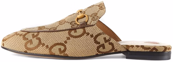 (Women) Gucci Princetown Slipper Jumbo GG Camel Canvas 475094-UKO60-2588 (Women) Gucci Princetown Slipper Jumbo GG Camel Canvas 475094-UKO60-2588