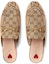 Lookbook (W) Gucci Princetown Slipper Jumbo GG Canvas Coklat Unta 475094-UKO60-2588