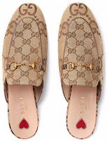 Shop GUCCI 古馳 Princetown 平底鞋 女款 黑木色