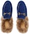 (W) Gucci Princetown Velvet Bulu Berlapis 'Cobalt Blue' 448657-K4D50-4572